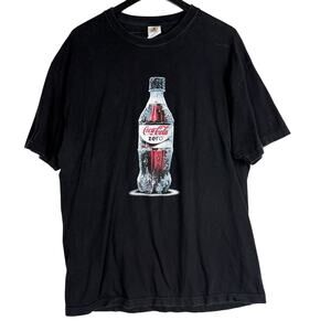 Vintage Coca Cola Zero Everybody Chill Promo T-Shirt Black - XL
